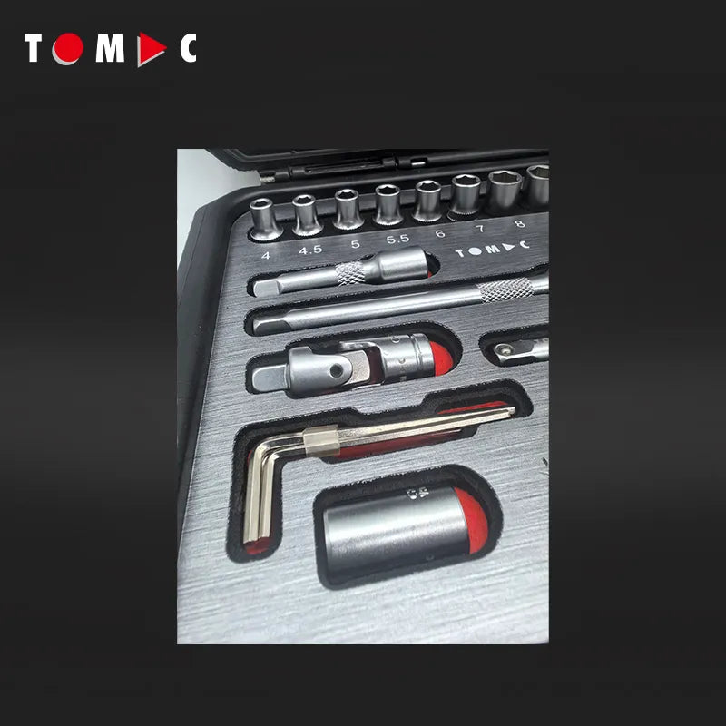 TC0106 Steckschlüssel Koffer - 50-tlg. 1/4