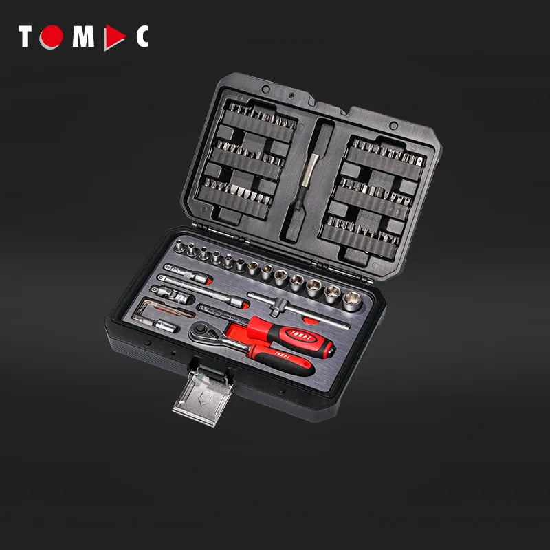 TC0107 Steckschlüssel und Bit Koffer - 85-tlg. 1/4