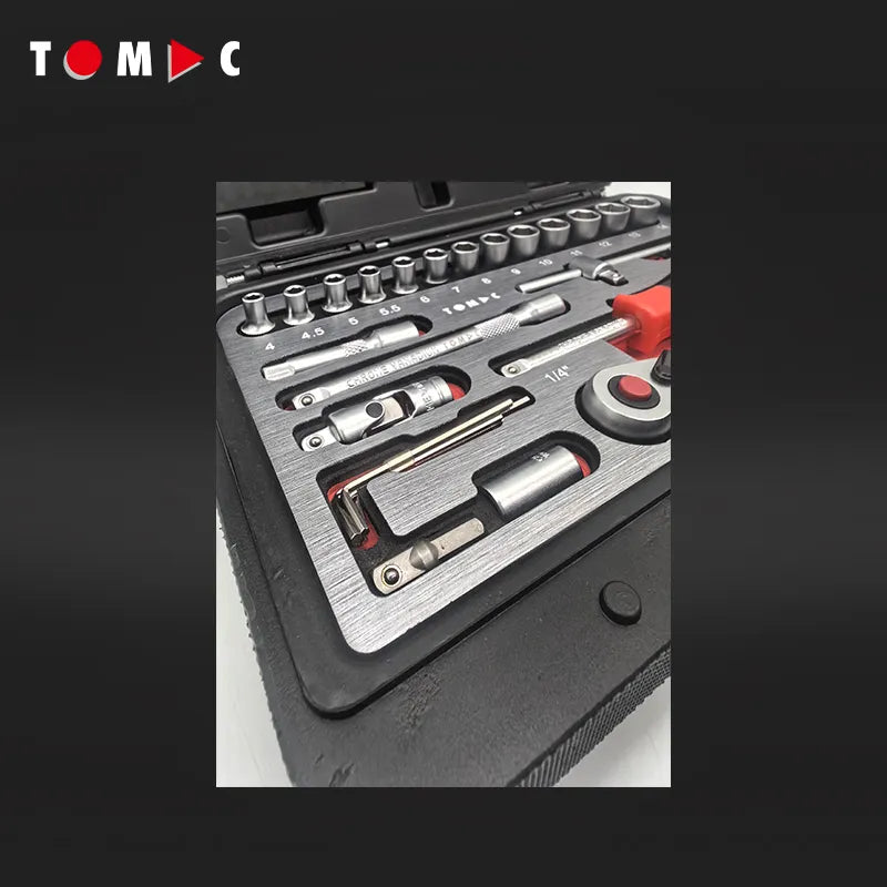 TC0107 Steckschlüssel und Bit Koffer - 85-tlg. 1/4