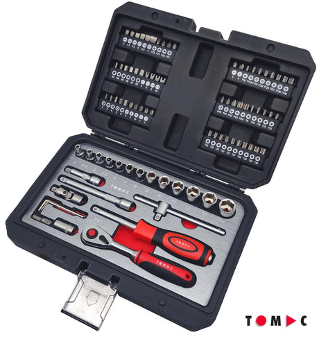 TC0107 Steckschlüssel und Bit Koffer - 85-tlg. 1/4"