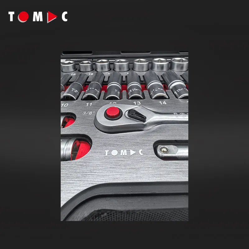 TC0108 Steckschlüssel Koffer - 69-tlg. 3/8" + 5/16"