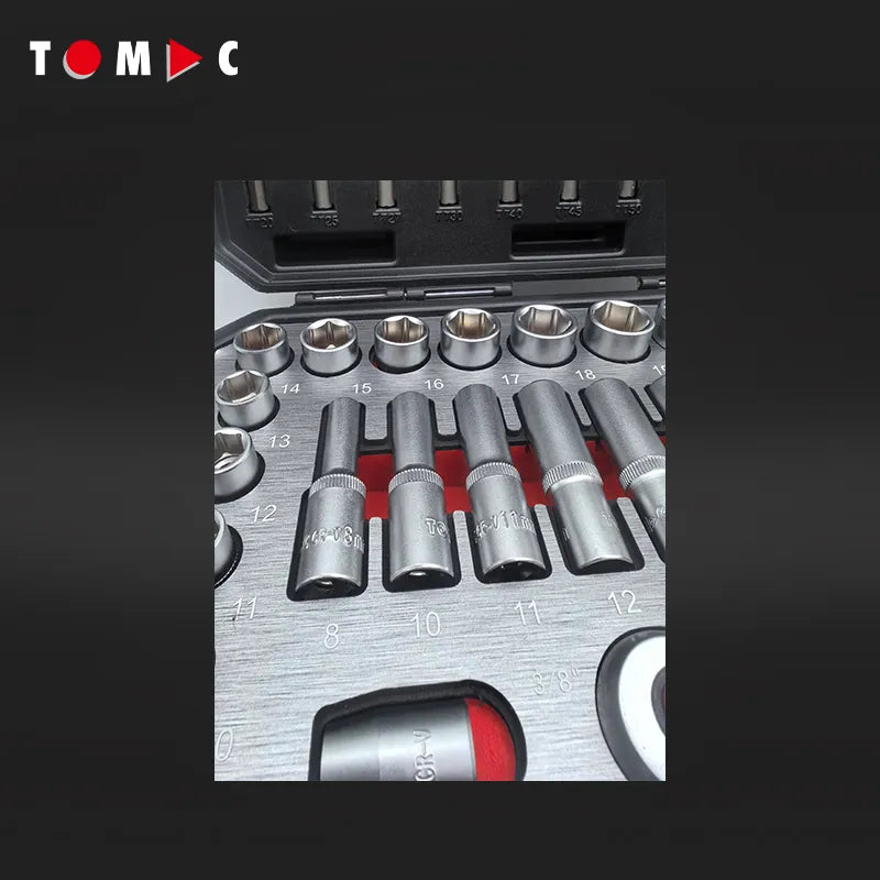 TC0108 Steckschlüssel Koffer - 69-tlg. 3/8" + 5/16"