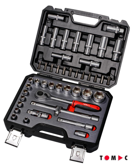 TC0109 Coffret de clés à douilles - 45 pcs. 1/2"+5/16"