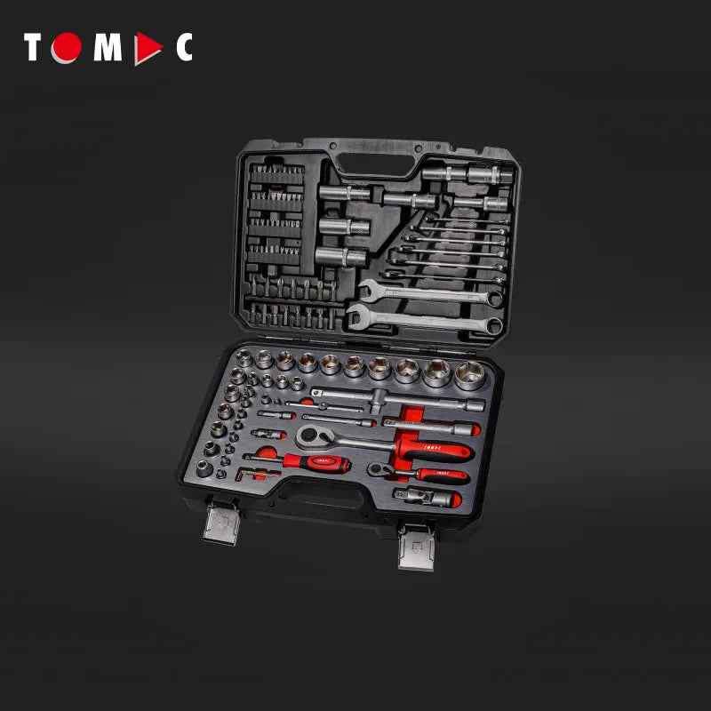TC0110 Steckschlüssel Koffer - 115-tlg. 1/4" + 1/2" + 5/16"