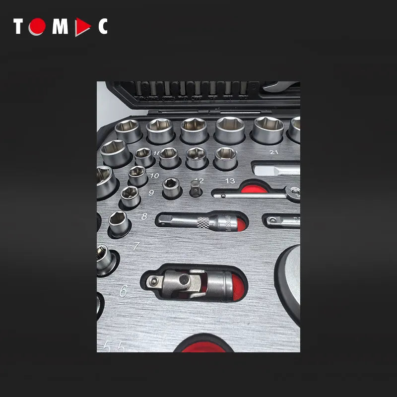 TC0110 Steckschlüssel Koffer - 115-tlg. 1/4