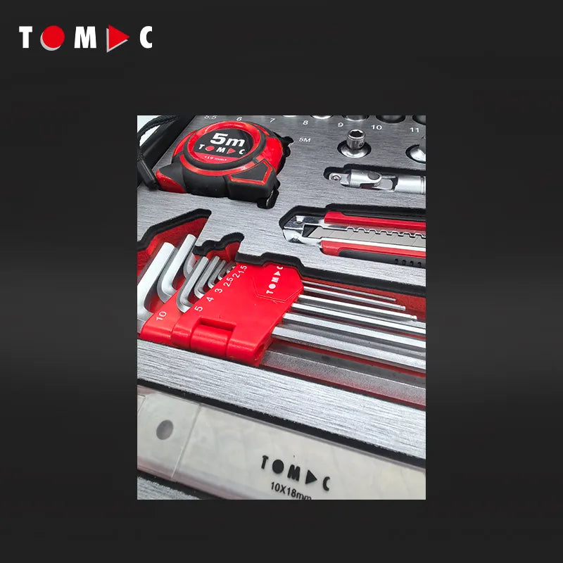 TC0111 Universal Werkzeug Koffer - 104-tlg. 3/8" + 1/4"