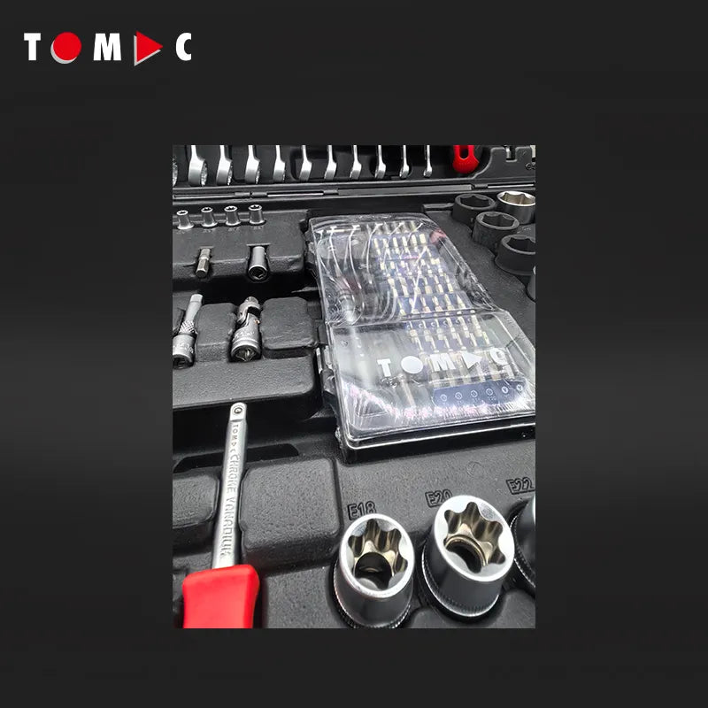TC0112 Universal Steckschlüssel Koffer - 250-tlg. 1/4" + 1/2" + 5/16" + 4 mm