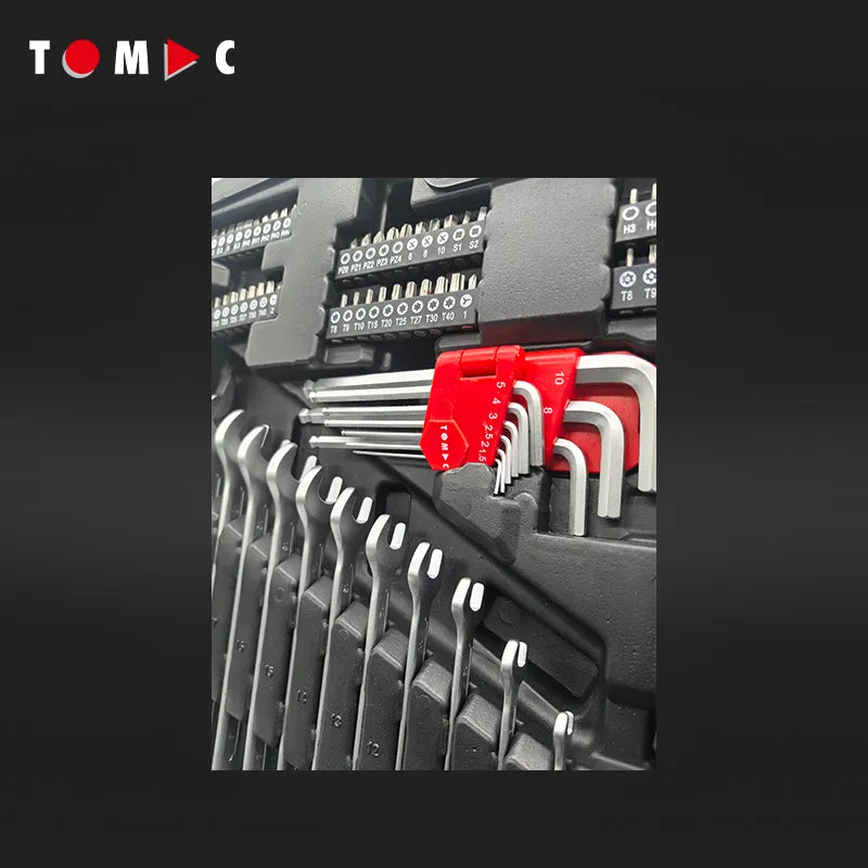 TC0112 Universal Steckschlüssel Koffer - 250-tlg. 1/4" + 1/2" + 5/16" + 4 mm
