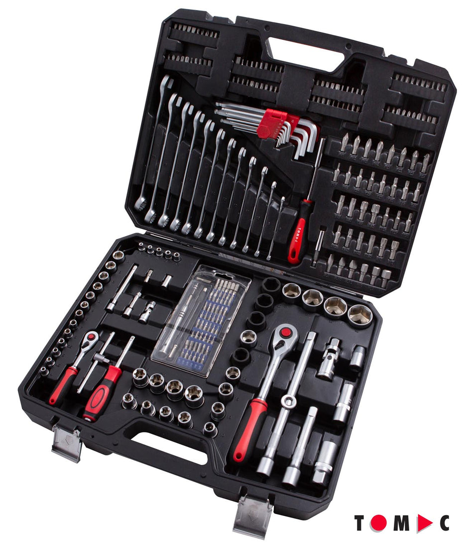 TC0112 Universal Steckschlüssel Koffer - 250-tlg. 1/4" + 1/2" + 5/16" + 4 mm