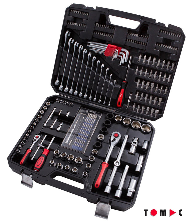 TC0112 Universal socket wrench case - 250 pcs. 1/4" + 1/2" + 5/16" + 4 mm