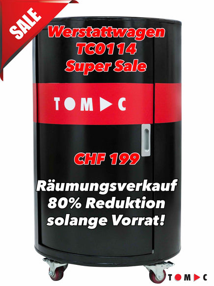 TC0114 Universal Werkstattwagen "Oelfass" - 283-tlg. 1/4" + 1/2" + 5/16" + 4 mm