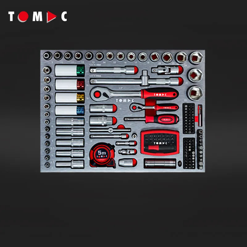 TC0115 Universal Alu Werkzeug Koffer - 283-tlg. 1/4" + 1/2" + 5/16" + 4 mm