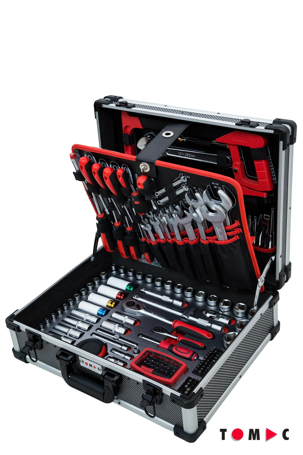 Promo 2025-2 Universal Alu Werkzeug Koffer 283-tlg. & Akku LED Baustrahler 10W / 1000 lm gratis dazu