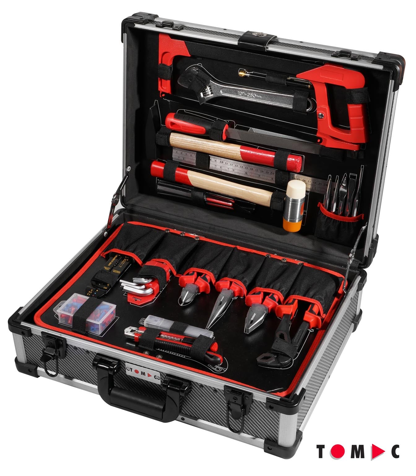 TC0115 Universal Alu Werkzeug Koffer - 283-tlg. 1/4