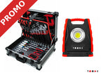 Promo 2025-2 Universal Alu Werkzeug Koffer 283-tlg. & Akku LED Baustrahler 10W / 1000 lm gratis dazu