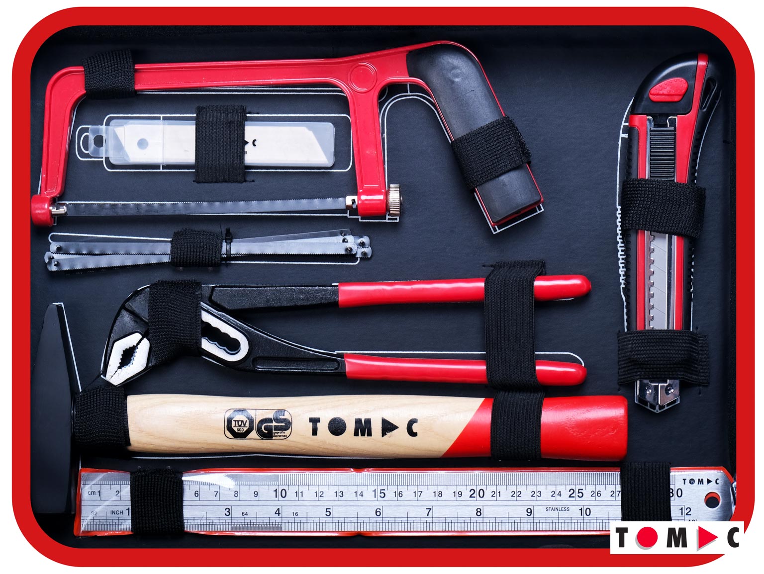 TC0118 Universal Alu Werkzeug Koffer - 180-tlg. 1/4