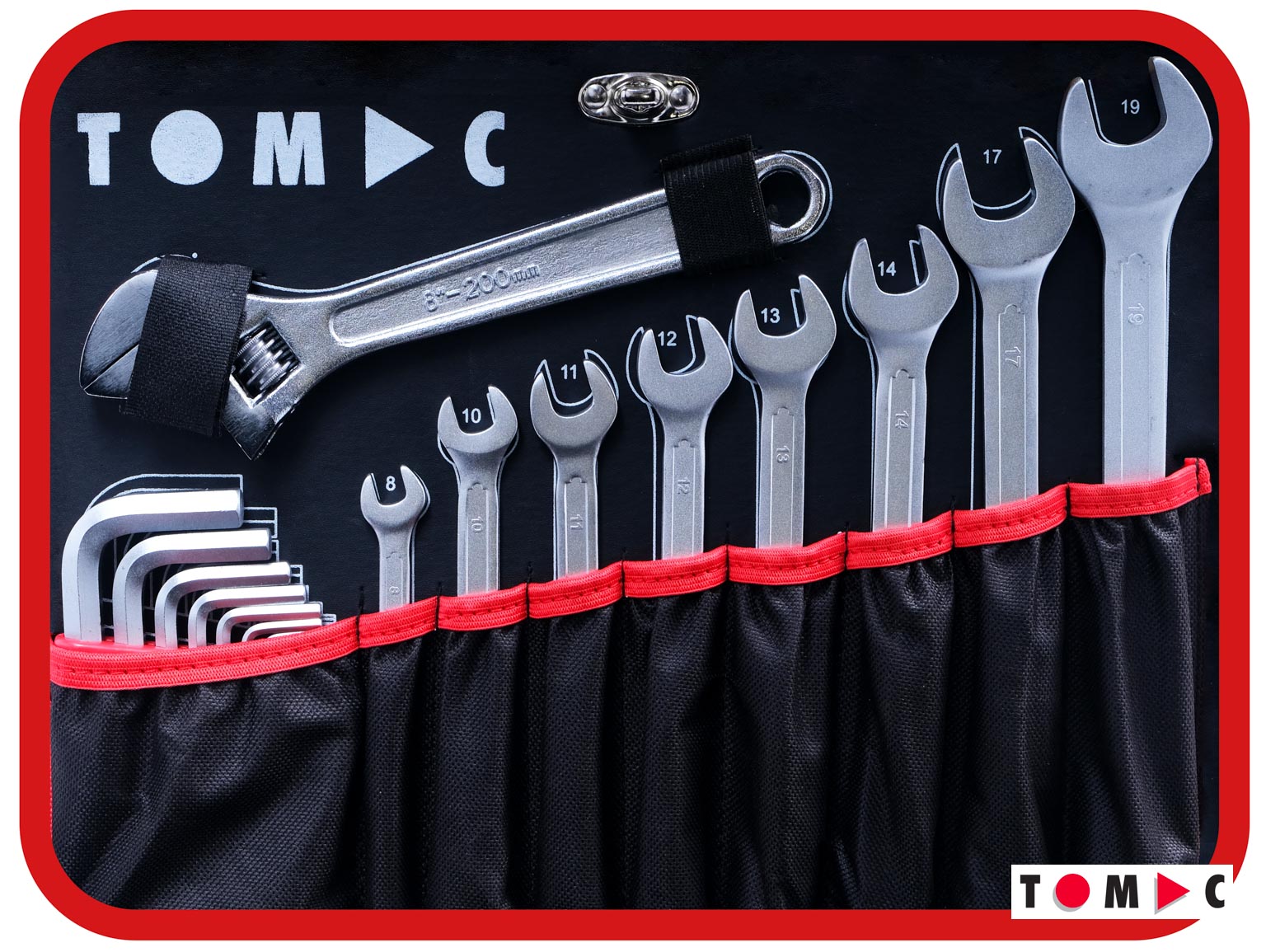 TC0118 Universal aluminum tool case - 180 pcs. 1/4