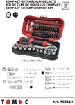 TC0119 Compact socket set - 39 pcs. 1/4