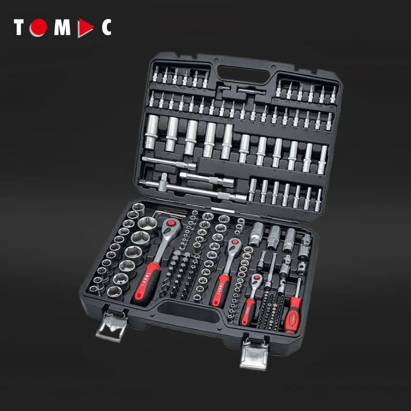 TC0124 Universal Steckschlüssel Koffer - 202-tlg. 1/4" + 3/8" + 1/2" + 5/16"