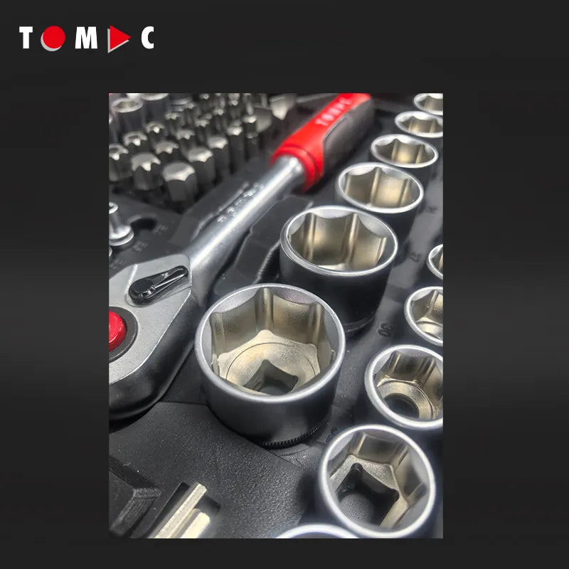 TC0124 Universal Steckschlüssel Koffer - 202-tlg. 1/4