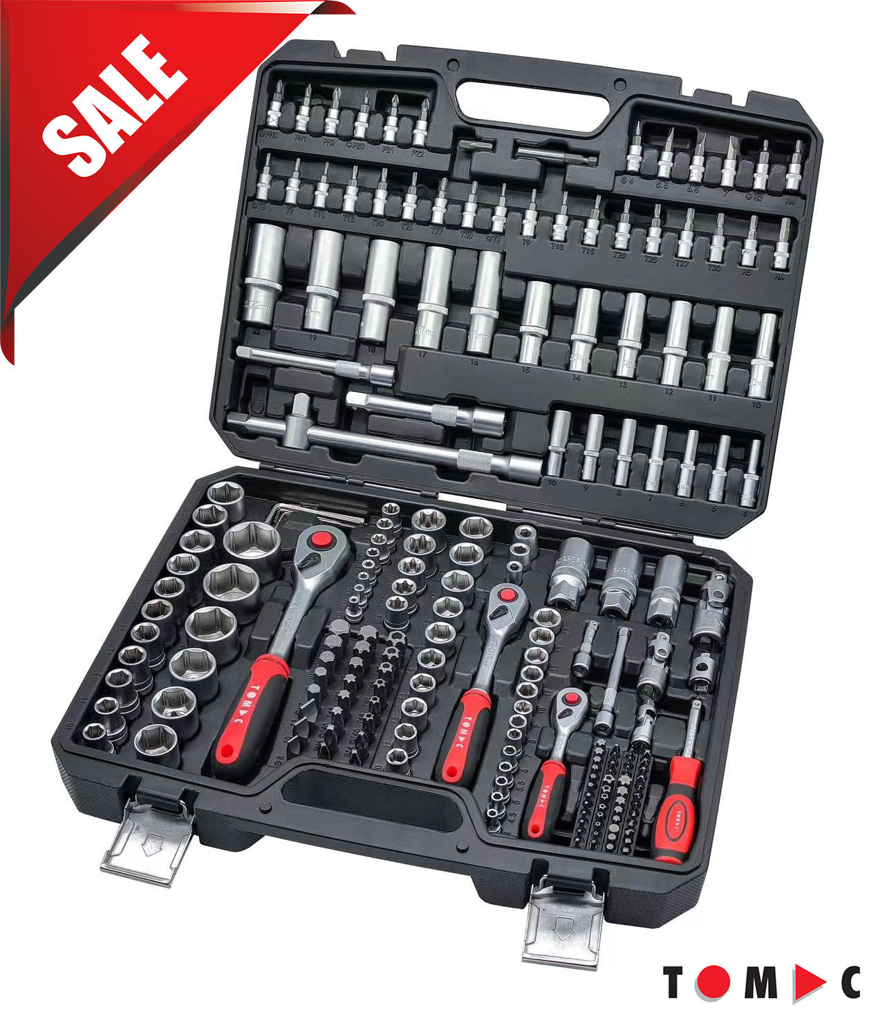 TC0124 Coffret de clés à douilles universelles - 202 pcs. 1/4