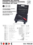 TC0128 Universal Bit Koffer - 140-tlg. 1/4