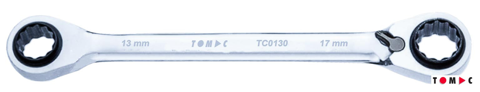 TC0130 Ratschen-Ringgabelschlüssel 4-in-1 - umschaltbar