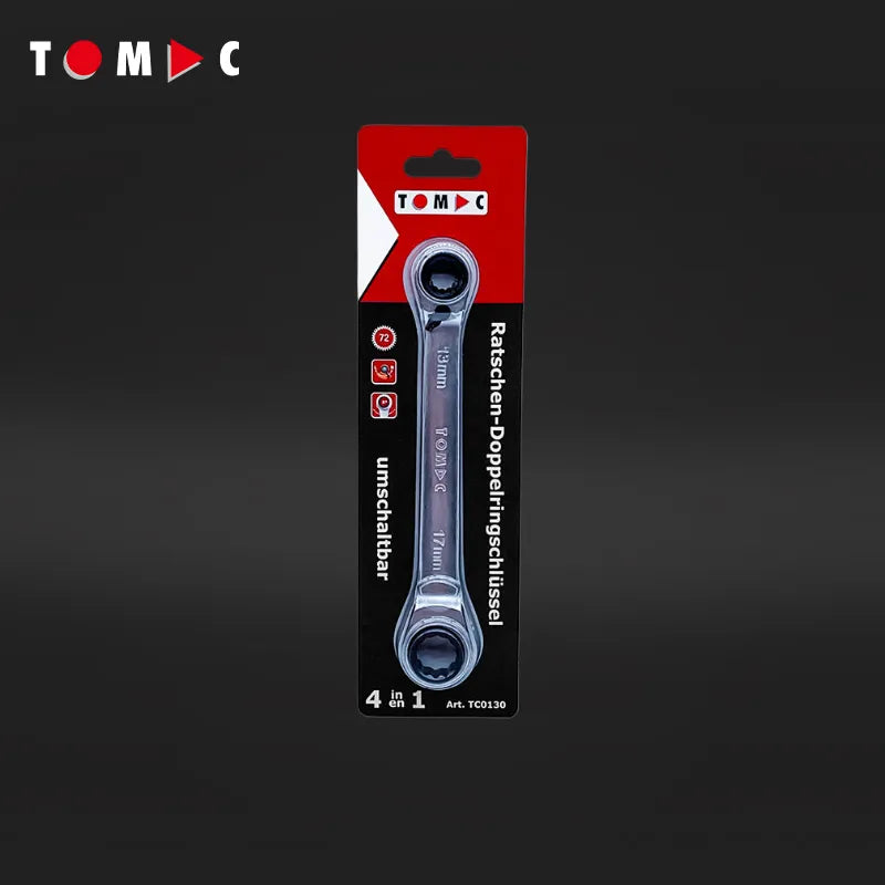 TC0130 Ratschen-Ringgabelschlüssel 4-in-1 - umschaltbar