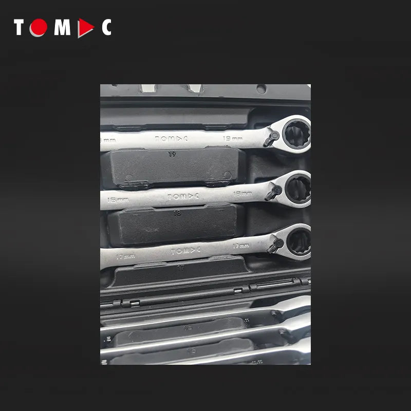 TC0131 Ratschen Ringgabelschlüssel Satz - umschaltbar 8 - 19 mm