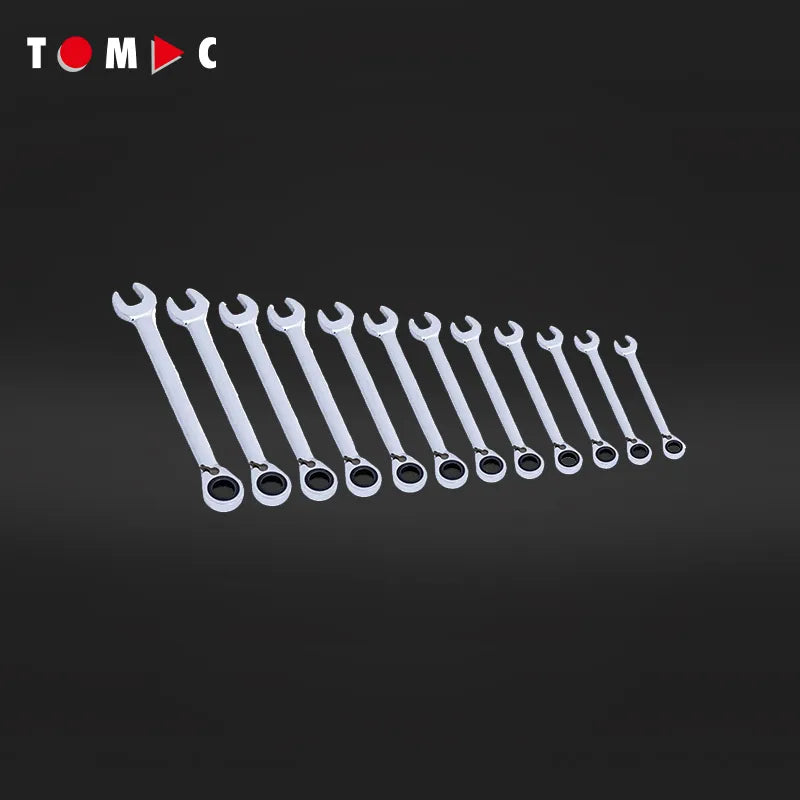 TC0131 Ratschen Ringgabelschlüssel Satz - umschaltbar 8 - 19 mm