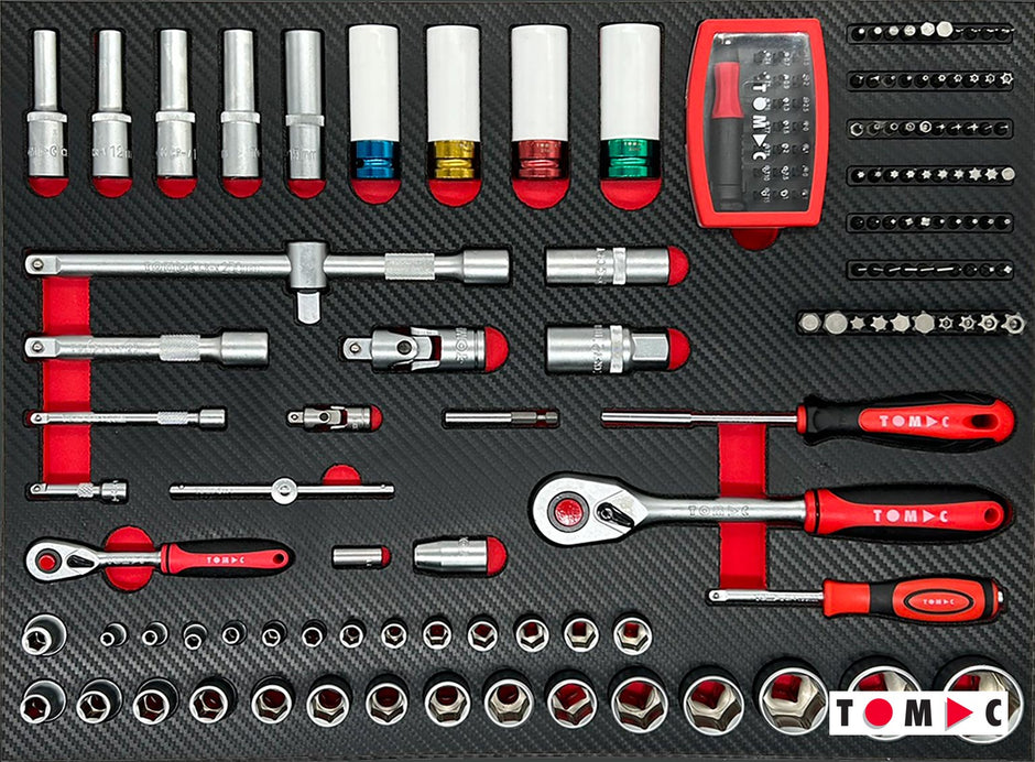 TC0139 Servante d'atelier universelle - 283 pcs. 7 tiroirs