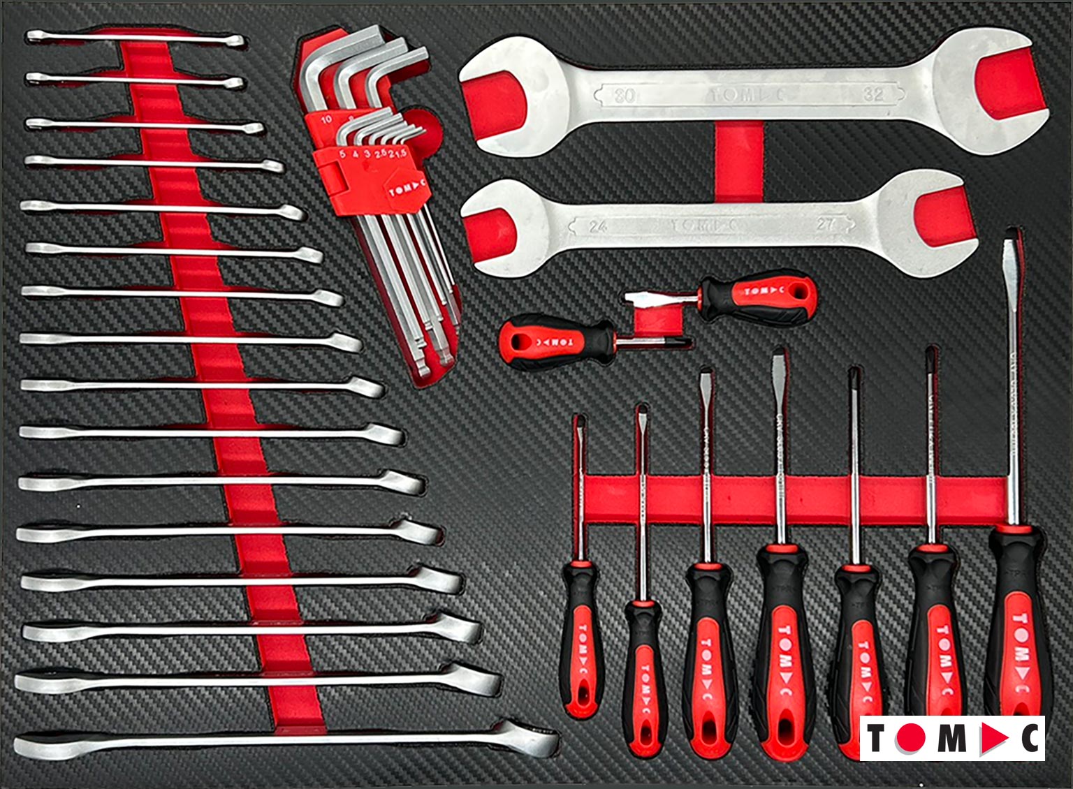 TC0139 Servante d'atelier universelle - 283 pcs. 7 tiroirs
