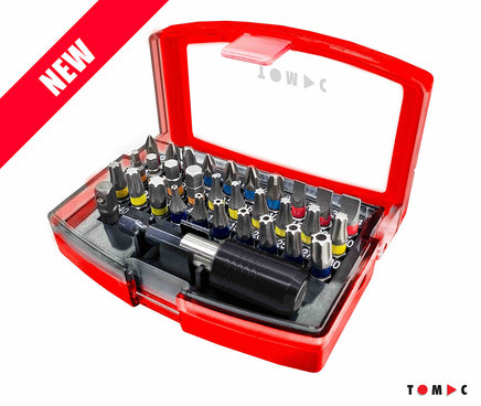 TC0142 Bit Box S2 mit Farbring - 32-tlg 1/4"