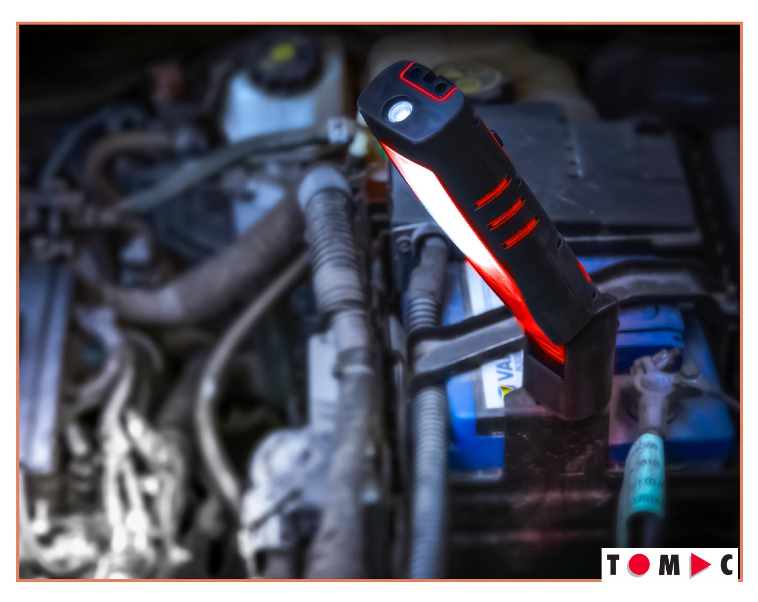 TC0508 LED Akku Hochleistungs Arbeits- / Inspektionsleuchte 7W