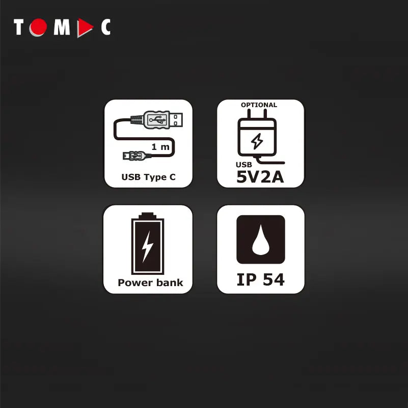 TC0509 LED Akku Baustrahler 10W / 1000 Lumen / USB-Powerbank 10 W