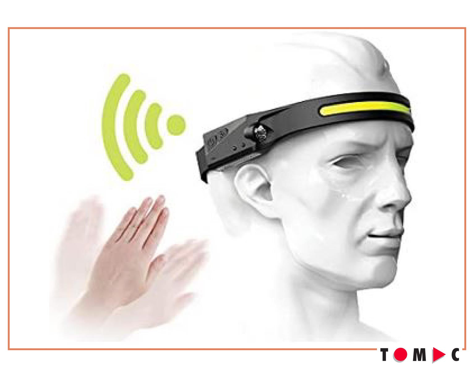 TC0516 Flexible LED Akku Stirn und Schutzhelm Lampe 5 W