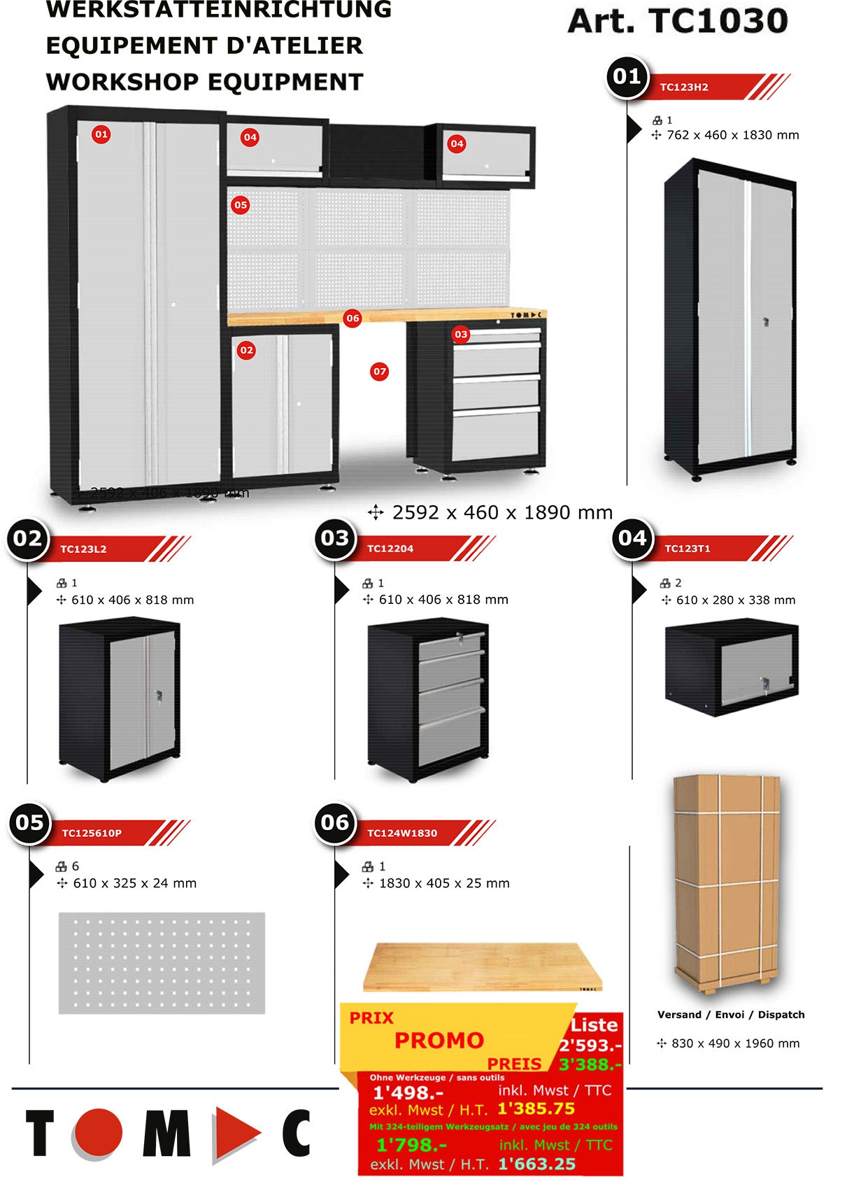 TC1030 Werkstatteinrichtung